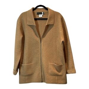 Harve Bernard 100% Wool Full Zipper Jacket Coat Made in South Africa Vintage